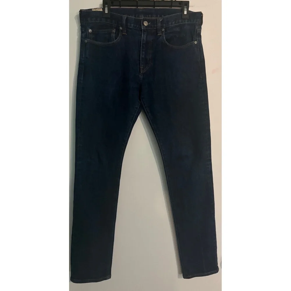 J. Crew Mens Dark Wash Style 484 Sz 32x32 Slim-fit Stretch on Demand 5 Pocket